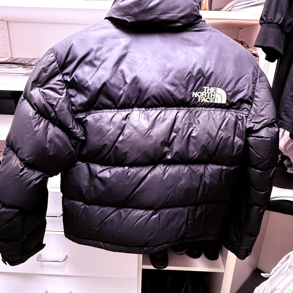 The North Face Black Kids Puffer Jacket with Logo